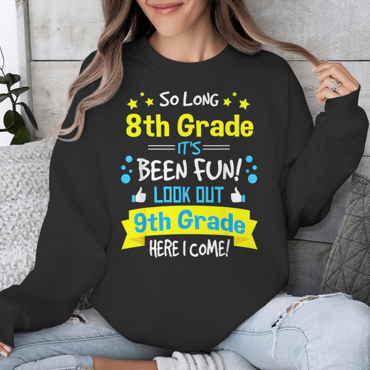 Kids So Long 8th Grade Graduation Here I Come 9th Grade Unisex Sweatshirt