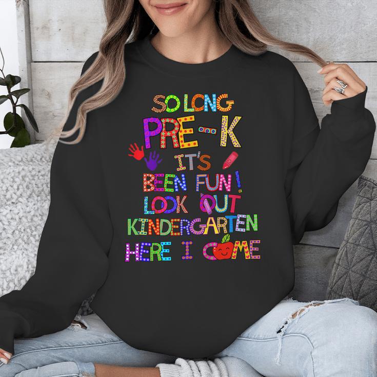 Kids So Long Kindergarten Here I Come Pre-K Graduation Graduate Unisex Sweatshirt
