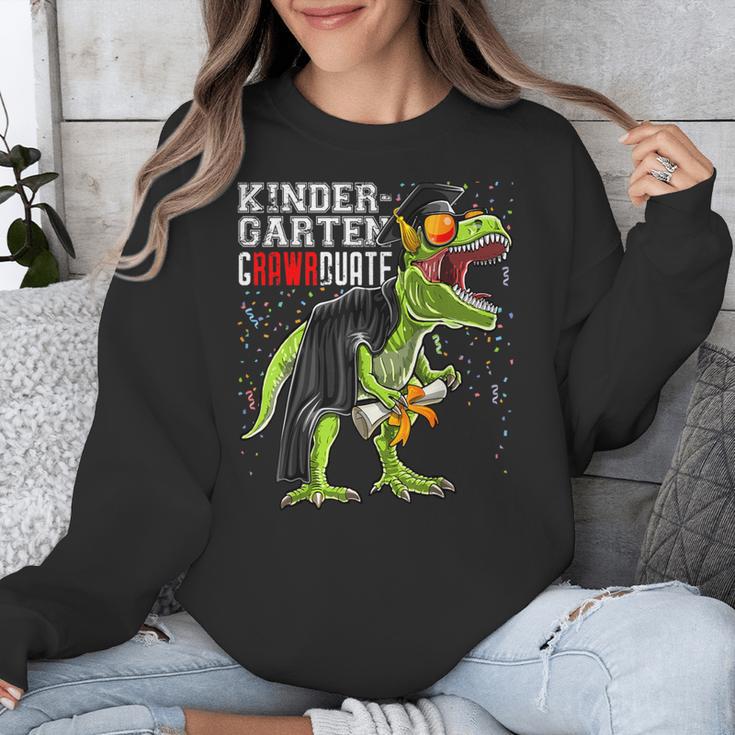 Kindergarten Grawrduate Dinosaur Graduation Cap Shirt Unisex Sweatshirt