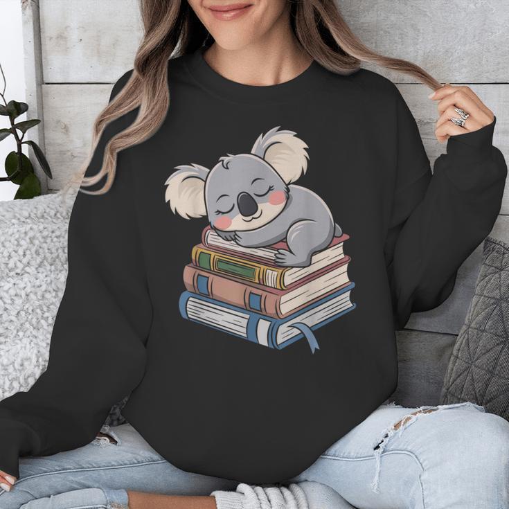 Koala Reading Book Pajama Sleep Unisex Sweatshirt
