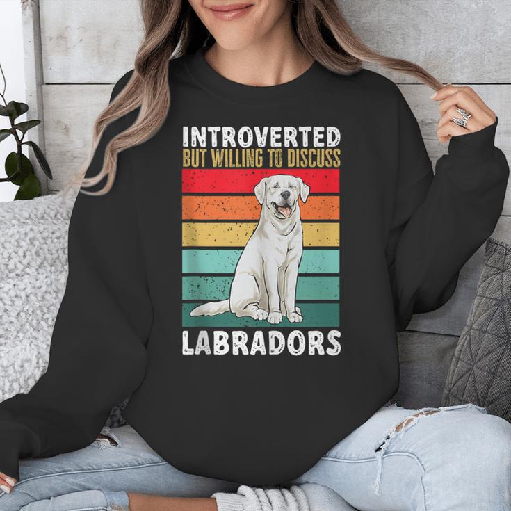 Labrador Retriever Introvert White Lab Unisex Sweatshirt Labrador Retriever Introvert White Lab Unisex Sweatshirt