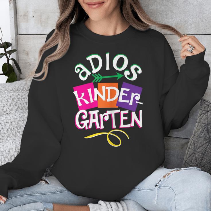 Last Day Of School Adios Kindergarten Graduation Kids Girls Unisex Sweatshirt