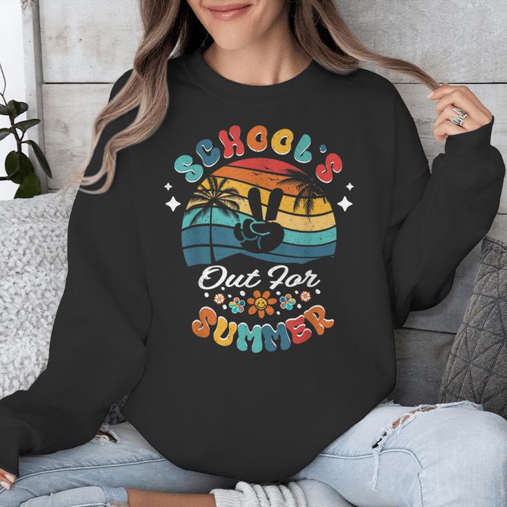 Last Day Of School Groovy Graduation School's Out For Summer Unisex Sweatshirt