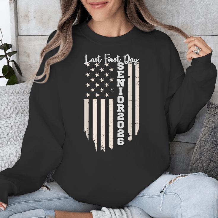 Last First Day Senior 2026 USA Flag Graduation Class Of 2026 Unisex Sweatshirt