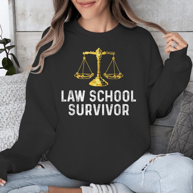 Law School Survivor Humor Law School Graduation Quote Unisex Sweatshirt