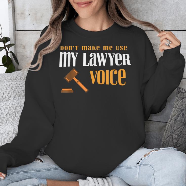 Lawyer Voice Attorney Law School Student Graduation Unisex Sweatshirt