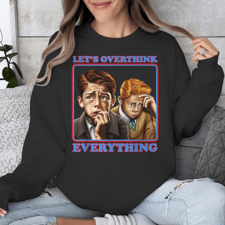 Let's Overthink Everything Shirt Antisocial Introvert Unisex Sweatshirt Let's Overthink Everything Shirt Antisocial Introvert Unisex Sweatshirt