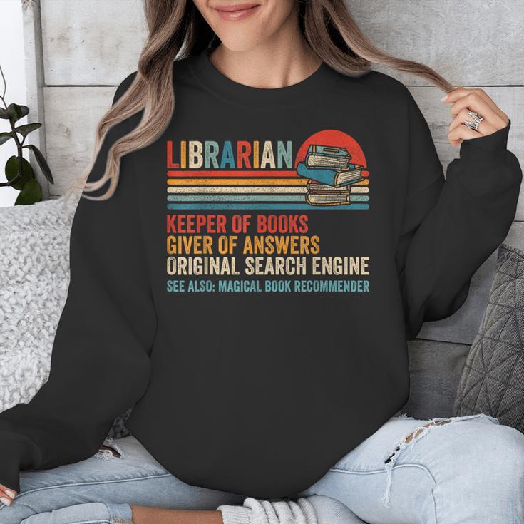 Librarian Definition Book Lover Library Workers Day Unisex Sweatshirt
