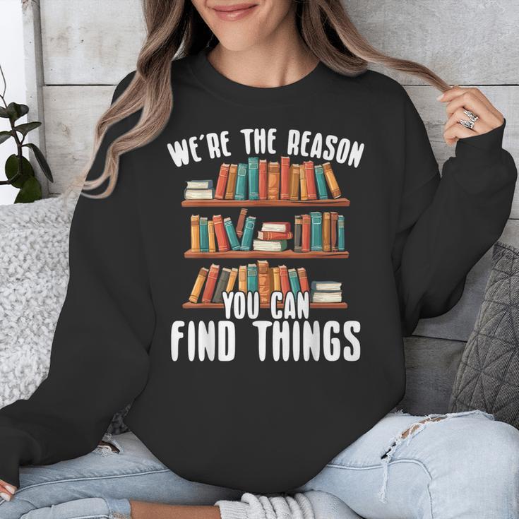 Librarian Reading Books Lover Library Unisex Sweatshirt