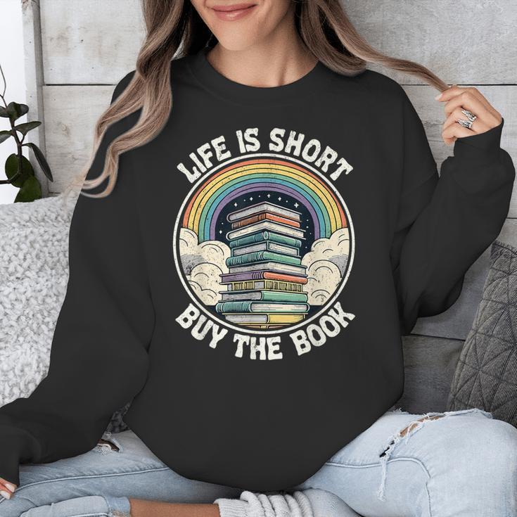 Life Is Short Buy The Book Reading Book Unisex Sweatshirt Life Is Short Buy The Book Reading Book Unisex Sweatshirt
