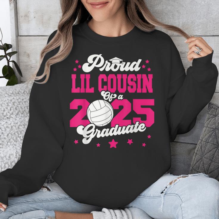 Lil Cousin Of a 2025 Graduate Prom Graduation 25 VolleyBall Unisex Sweatshirt