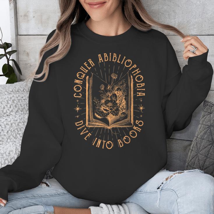 Literature Bookworm Abibliophobia Bookish Unisex Sweatshirt Literature Bookworm Abibliophobia Bookish Unisex Sweatshirt