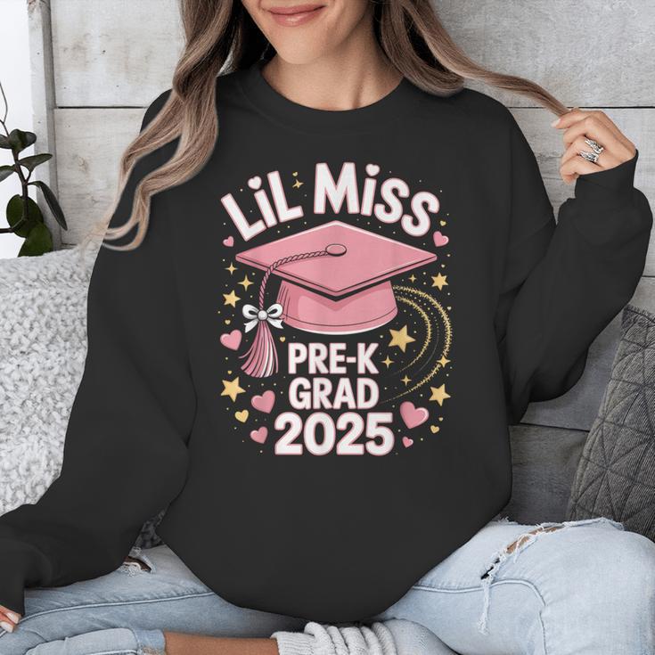 Little Miss Pre-K Grad 2025 Preschool Graduation Girls Kids Unisex Sweatshirt