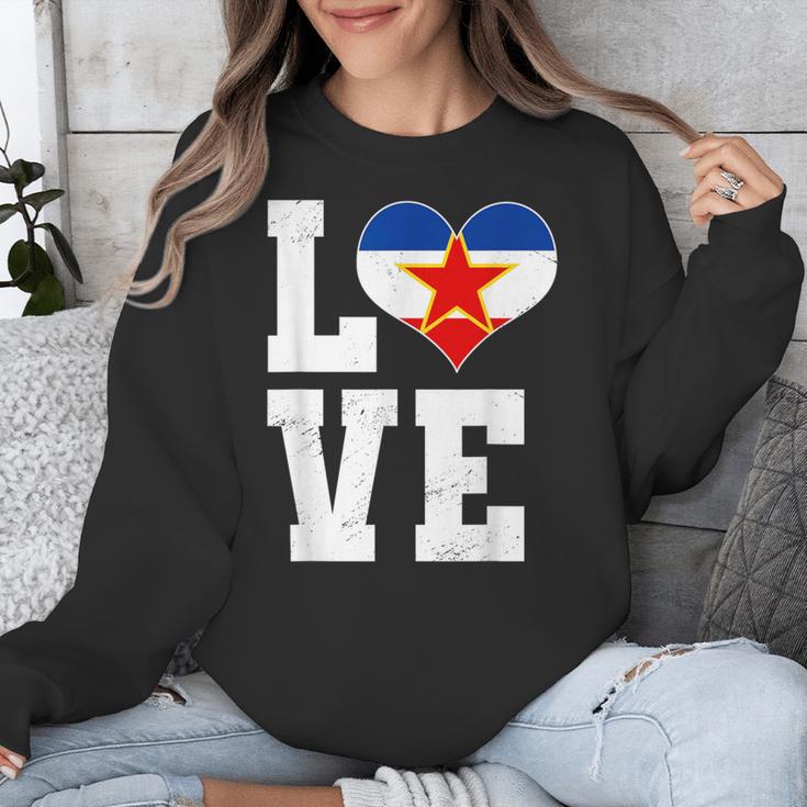 Love Yugoslavia Proud Yugoslav Nostalgia Unisex Sweatshirt