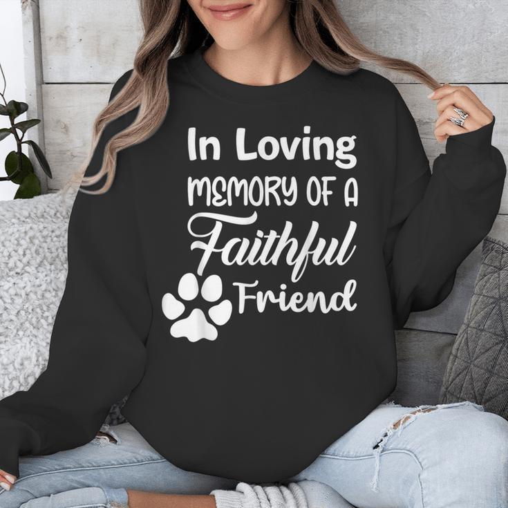 In Loving Memory Of a Faithful Friend Pet Loss Dog Cat Shirt Unisex Sweatshirt