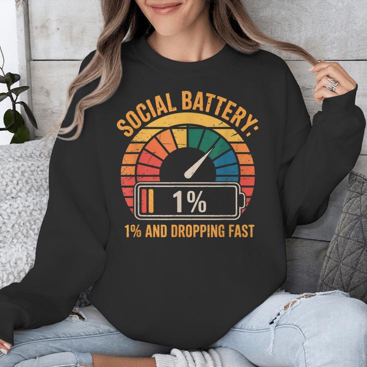 Low Social Battery Introvert Energy Unisex Sweatshirt Low Social Battery Introvert Energy Unisex Sweatshirt