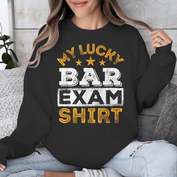 My Lucky Bar Exam Shirt Lawyer Law School Graduation Unisex Sweatshirt