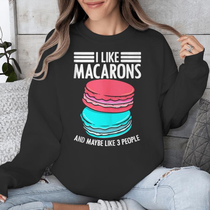 Macaroons Dessert Antisocial Introvert Pastries Food Lover Unisex Sweatshirt Macaroons Dessert Antisocial Introvert Pastries Food Lover Unisex Sweatshirt