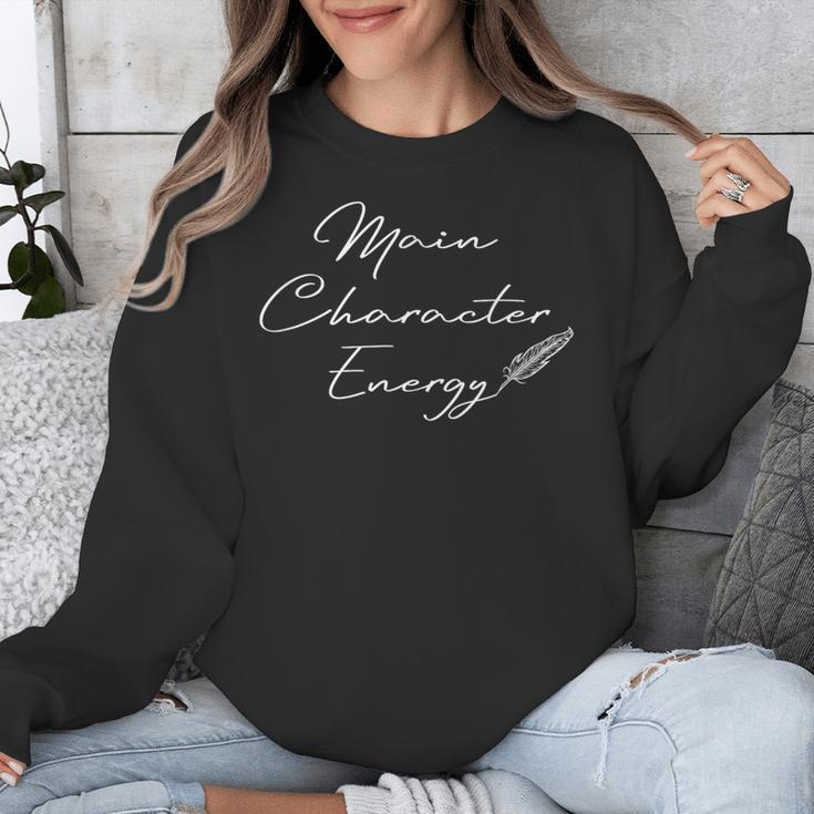 Main Character Energy Romance Book Reader Regency Unisex Sweatshirt
