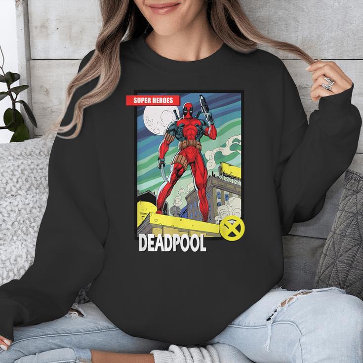 Marvel Comics Deadpool Vintage Book Art Unisex Sweatshirt