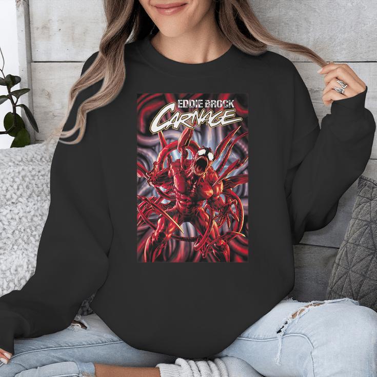 Marvel Spider-Man Eddie Brock Carnage Comic Book Cover Unisex Sweatshirt