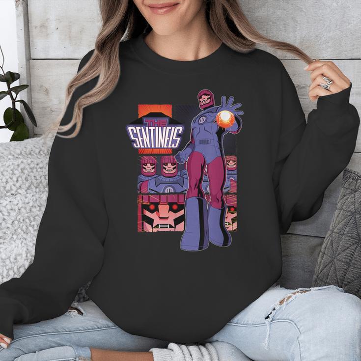Marvel X-Men '97 Sentinels Vintage Classic Comic Book Panels Unisex Sweatshirt