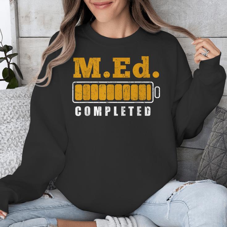 Master Graduation Completed Master Of Education Teacher Men Women Unisex Sweatshirt