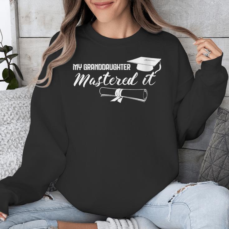 Master Graduation My Granddaughter Mastered It Grandparent Unisex Sweatshirt