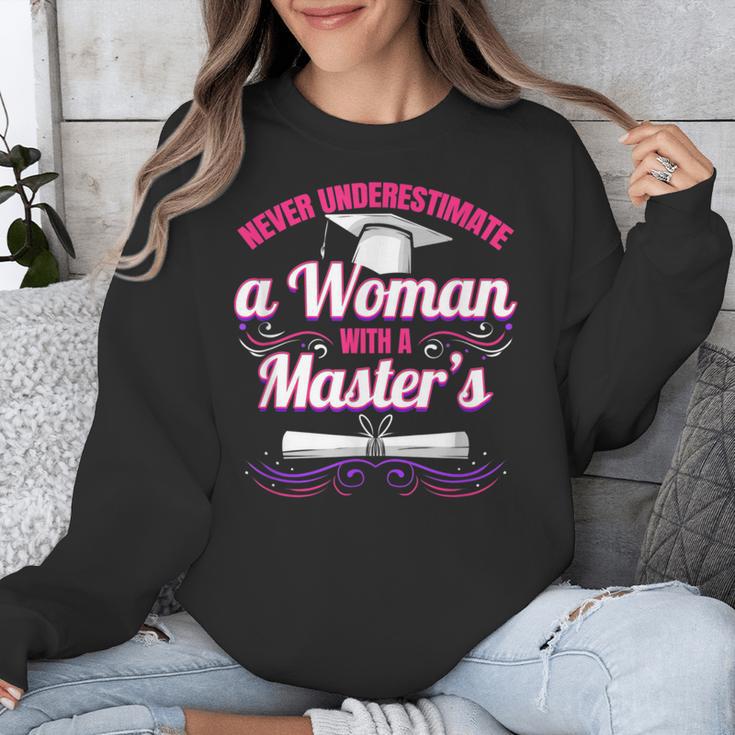 Master University Degree Master Graduation Party Girl Unisex Sweatshirt