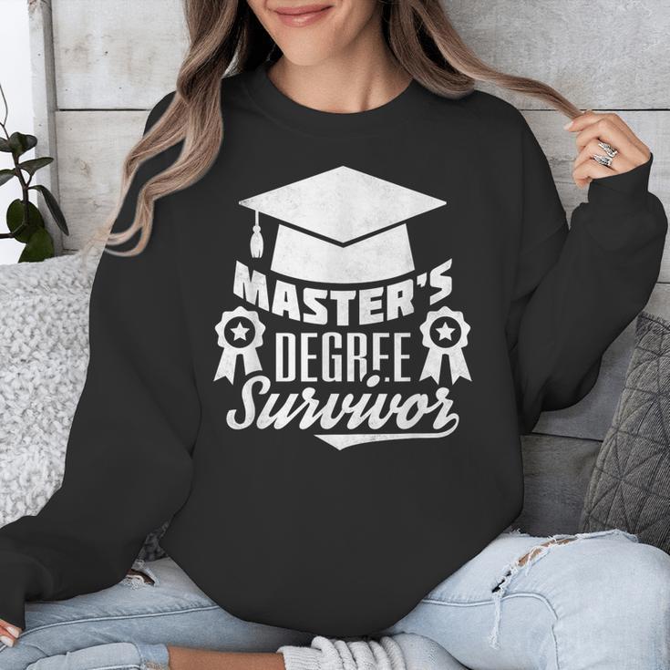 Master's Degree Survivor College Graduation Unisex Sweatshirt