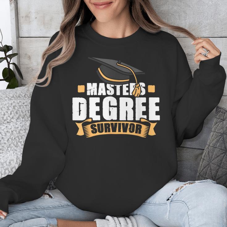 Masters Degree Survivor Graduation For MBA Graduate Unisex Sweatshirt