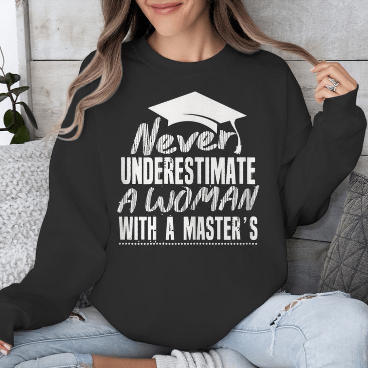 Master's Graduation Shirt For Women With Masters Degree Unisex Sweatshirt