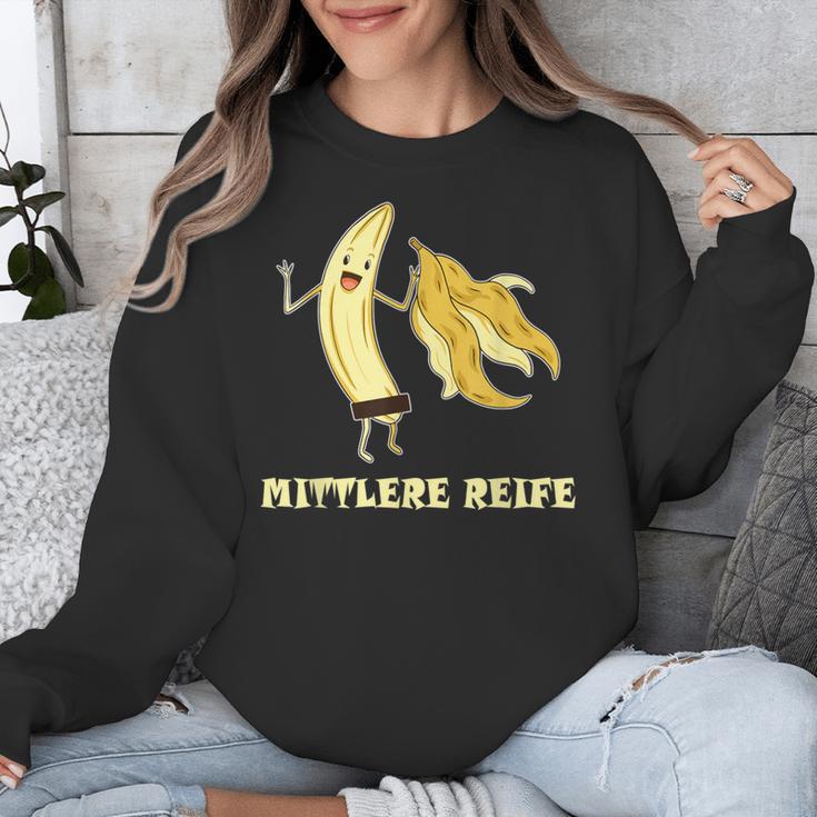 Medium Mature Banana Banana Real School Graduation Celebrations Unisex Sweatshirt