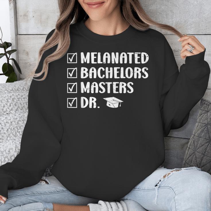 MELANATED BACHELORS MASTERS DR Doctor Graduation Unisex Sweatshirt