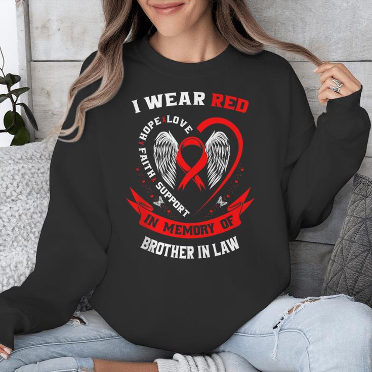 In Memory Brother In Law Heart Disease American Heart Month Unisex Sweatshirt In Memory Brother In Law Heart Disease American Heart Month Unisex Sweatshirt