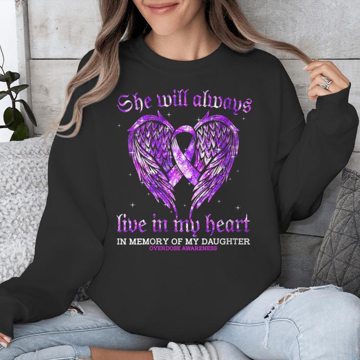 In Memory Of My Daughter Overdose Awareness Angel Wing Unisex Sweatshirt In Memory Of My Daughter Overdose Awareness Angel Wing Unisex Sweatshirt