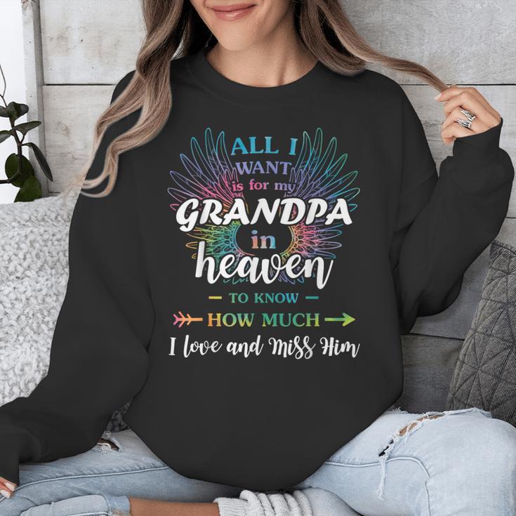 Memory For Grandpa In Heaven Angel Father Family Memorial Unisex Sweatshirt Memory For Grandpa In Heaven Angel Father Family Memorial Unisex Sweatshirt