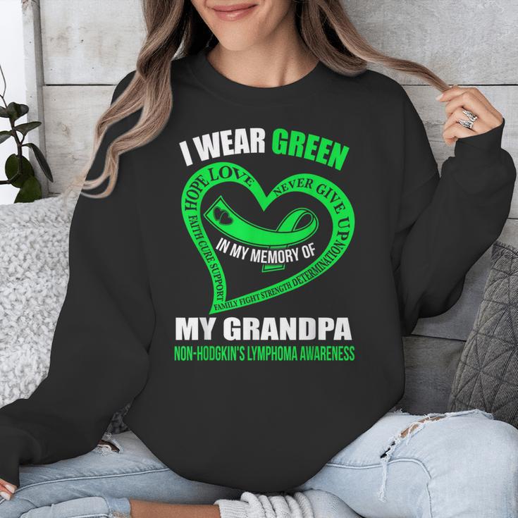In My Memory Of My Grandpa NON-HODGKIN'S LYMPHOMA AWARENESS Unisex Sweatshirt