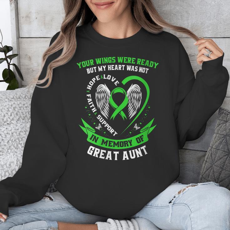 In Memory Of Great Aunt Non Hodgkins Lymphoma Awareness Unisex Sweatshirt In Memory Of Great Aunt Non Hodgkins Lymphoma Awareness Unisex Sweatshirt