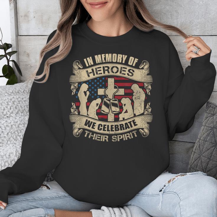 IN MEMORY OF HEROES WE CELEBRATE THEIR SPIRIT Unisex Sweatshirt IN MEMORY OF HEROES WE CELEBRATE THEIR SPIRIT Unisex Sweatshirt