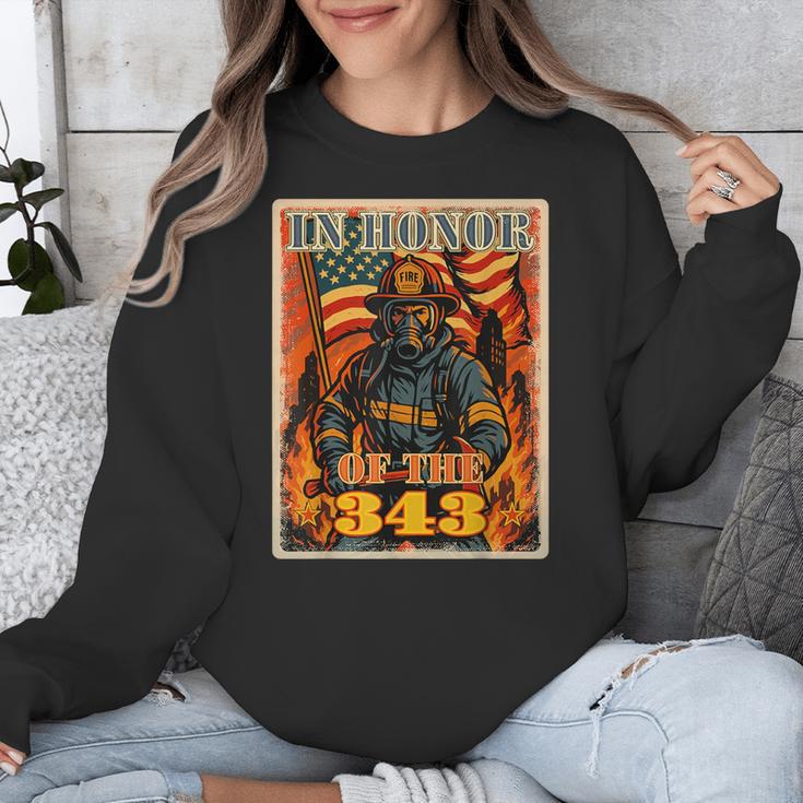 In Memory And Honor We Will Never Forget 343 Firefighters Unisex Sweatshirt