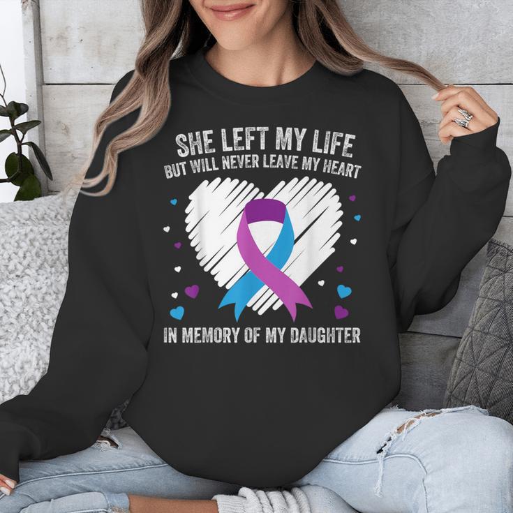In Memory Of My Loving Daughter Suicide Prevention Awareness Unisex Sweatshirt