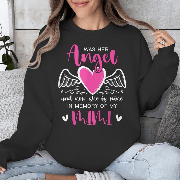 Memory Of My Mimi I Was Her Angel Now She Is Mine Heaven Unisex Sweatshirt