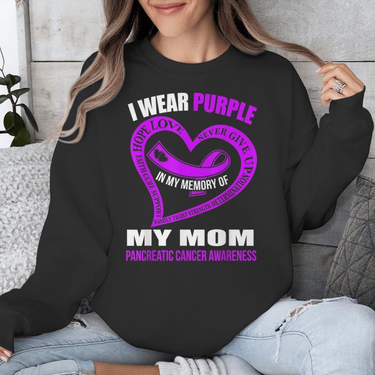 In My Memory Of My Mom PANCREATIC CANCER AWARENESS Unisex Sweatshirt In My Memory Of My Mom PANCREATIC CANCER AWARENESS Unisex Sweatshirt
