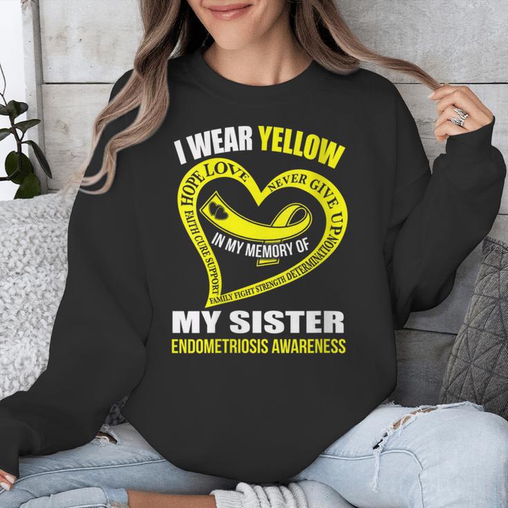 In My Memory Of My Sister ENDOMETRIOSIS AWARENESS Unisex Sweatshirt