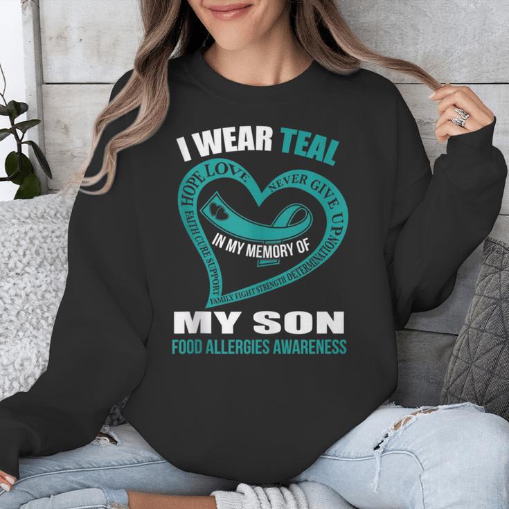 In My Memory Of My Son FOOD ALLERGIES AWARENESS Unisex Sweatshirt In My Memory Of My Son FOOD ALLERGIES AWARENESS Unisex Sweatshirt