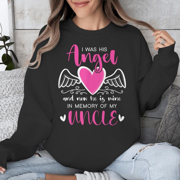 Memory Of My Uncle I Was Her Angel Now She Is Mine Heaven Unisex Sweatshirt Memory Of My Uncle I Was Her Angel Now She Is Mine Heaven Unisex Sweatshirt