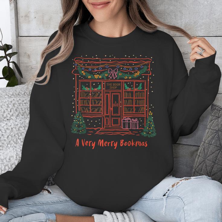 A Very Merry Bookmas Cozy Christmas Bookstore Holiday Cute Unisex Sweatshirt A Very Merry Bookmas Cozy Christmas Bookstore Holiday Cute Unisex Sweatshirt