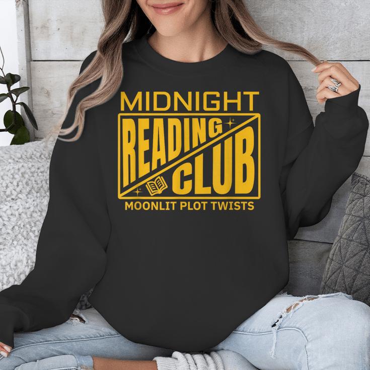 Midnight Reading Club Night Owl Book Readers Unisex Sweatshirt