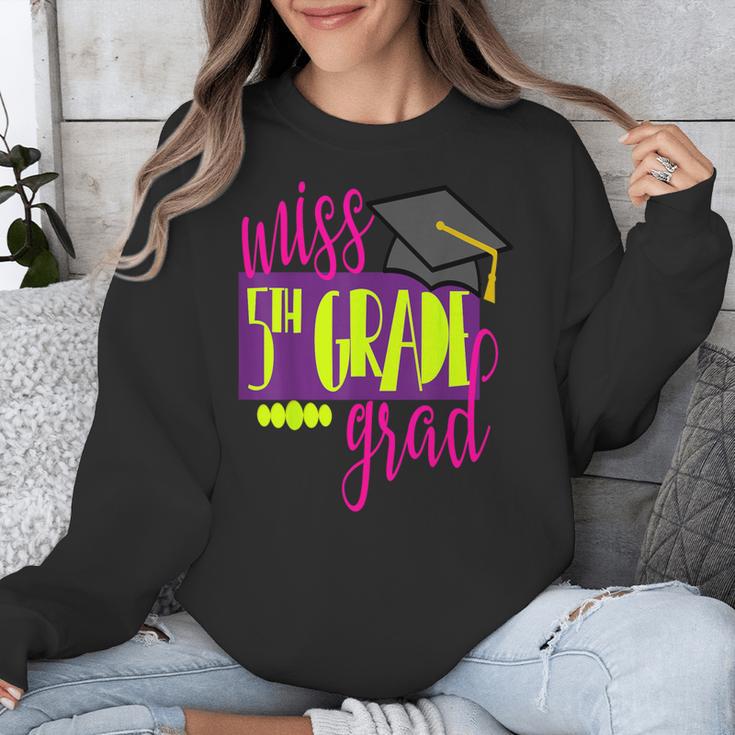Miss 5th Grade Shirt 5 Grad Kids Girl Graduation School Unisex Sweatshirt